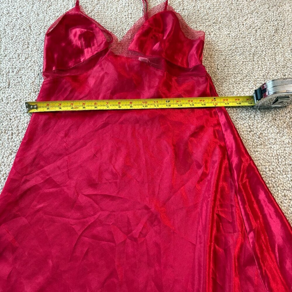 Victoria’s Secret Very Sexy Red Slip Dress M Y2K Lingerie Glam Valentines Sexy - Picture 10 of 12